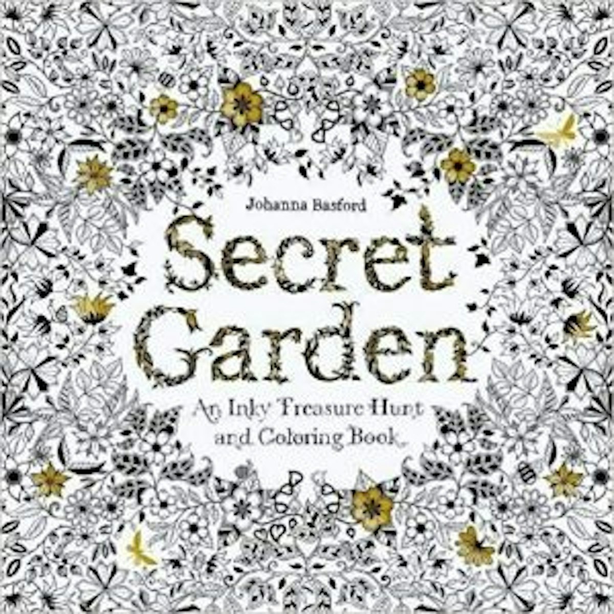 Secret Garden: An Inky Treasure Hunt and Coloring Book cover