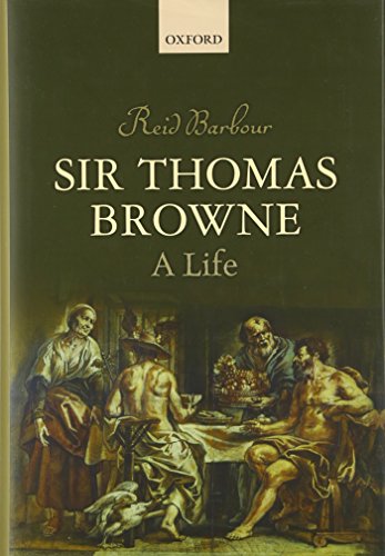 Sir Thomas Browne: A Life cover