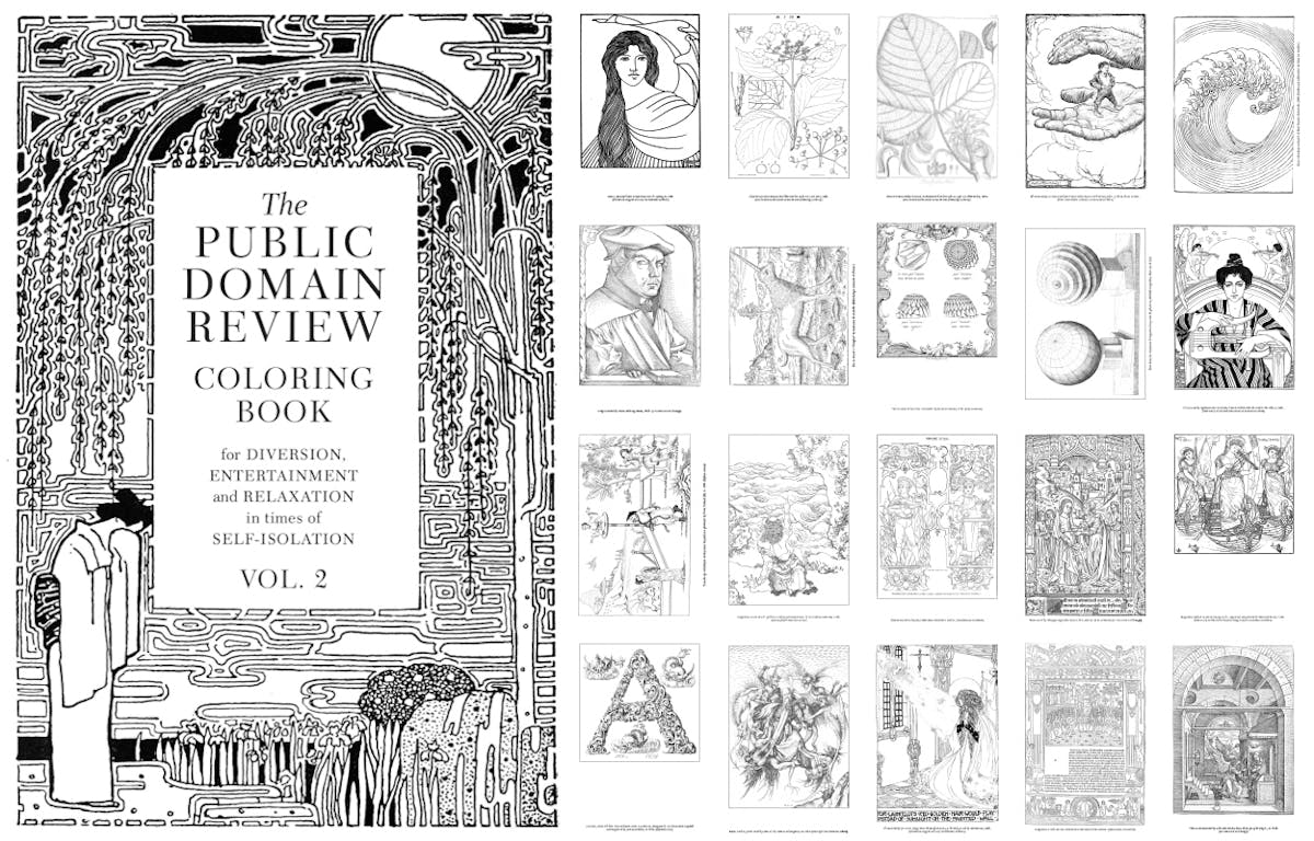 public domain review colouring book