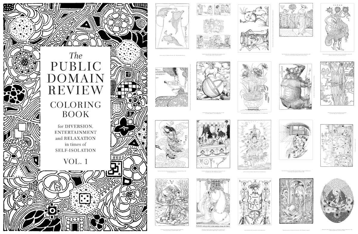 public domain review colouring book