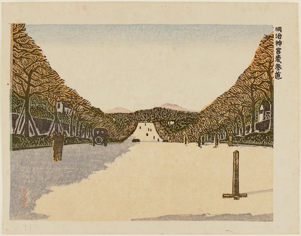 Illustration of Tokyo landscape or streetscape