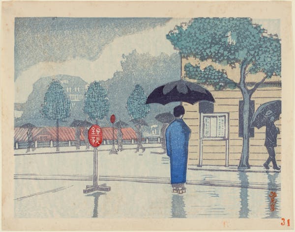 Illustration of Tokyo landscape or streetscape