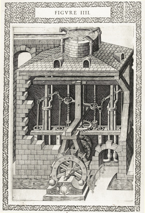 Illustration from Ramelli's *Diverse and artificial machines*