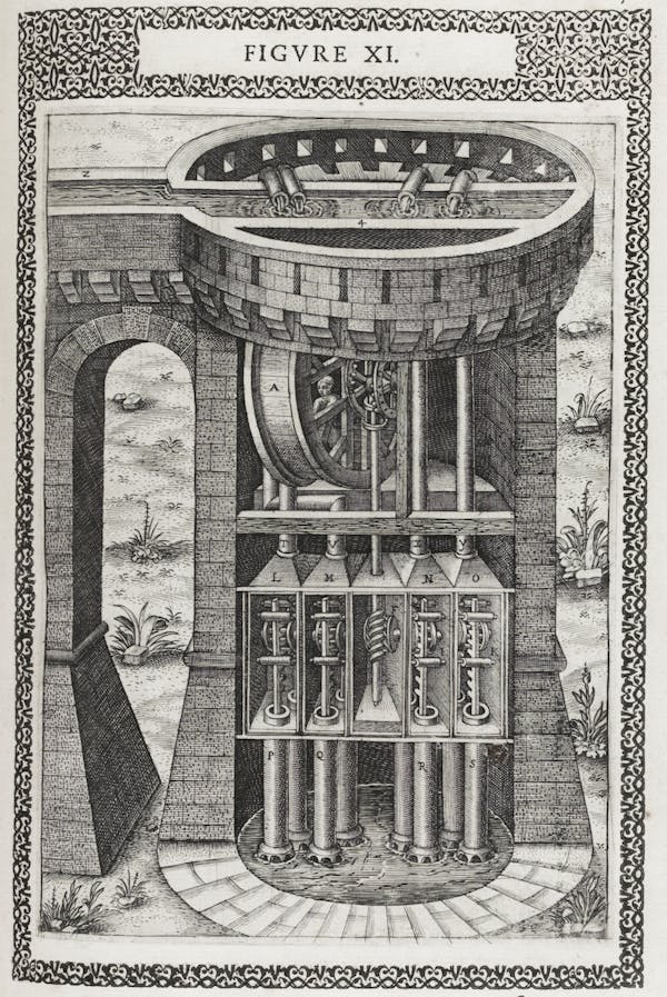 Illustration from Ramelli's *Diverse and artificial machines*