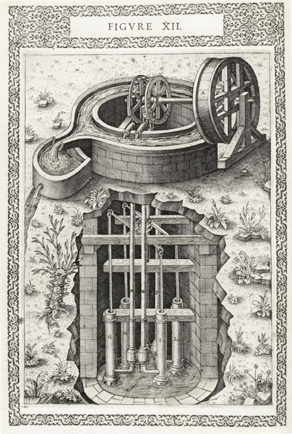 Illustration from Ramelli's *Diverse and artificial machines*