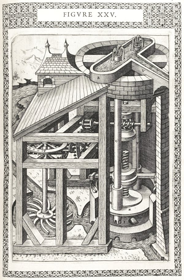 Illustration from Ramelli's *Diverse and artificial machines*