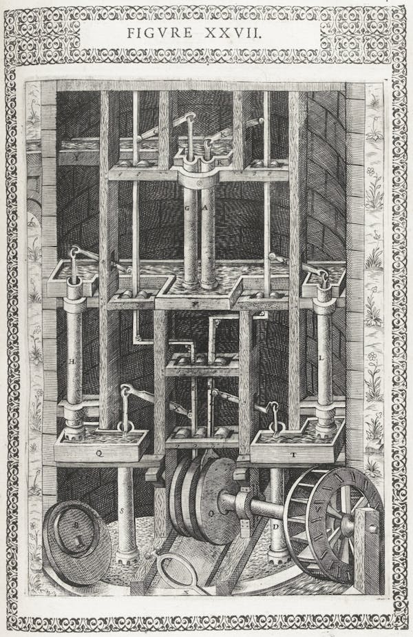 Illustration from Ramelli's *Diverse and artificial machines*