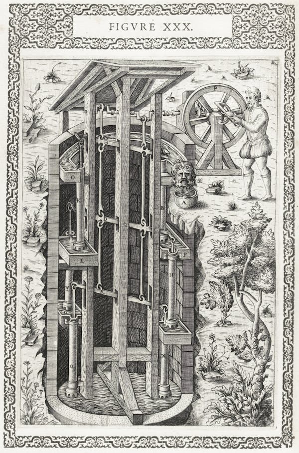 Illustration from Ramelli's *Diverse and artificial machines*