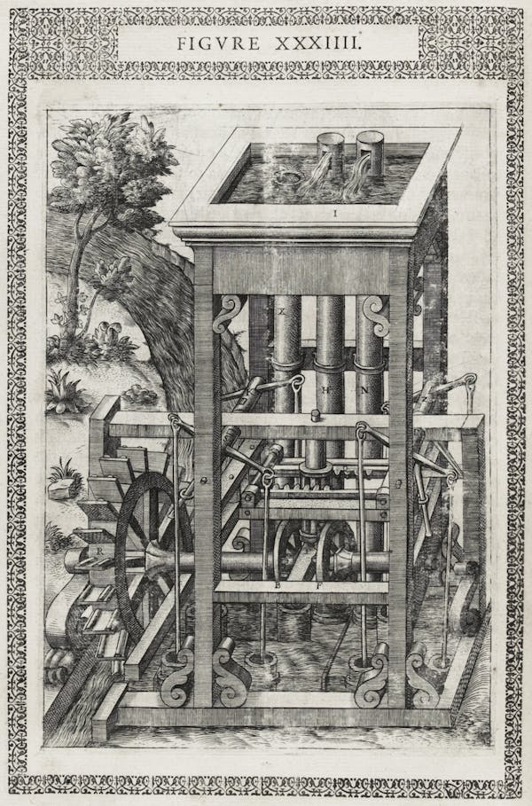 Illustration from Ramelli's *Diverse and artificial machines*