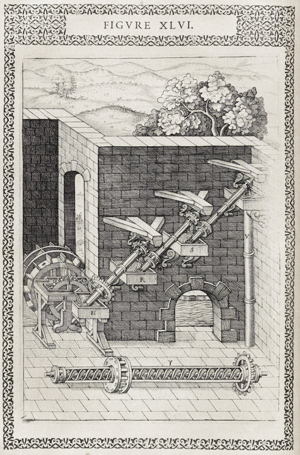 Illustration from Ramelli's *Diverse and artificial machines*