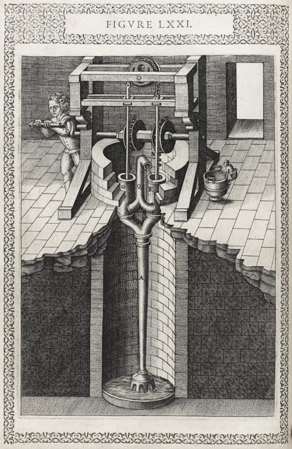 Illustration from Ramelli's *Diverse and artificial machines*