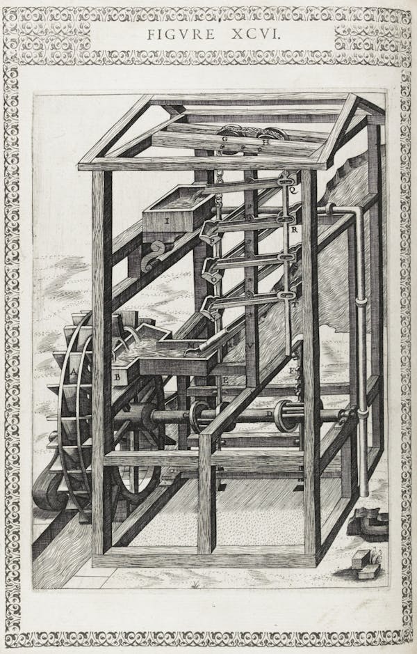 Illustration from Ramelli's *Diverse and artificial machines*