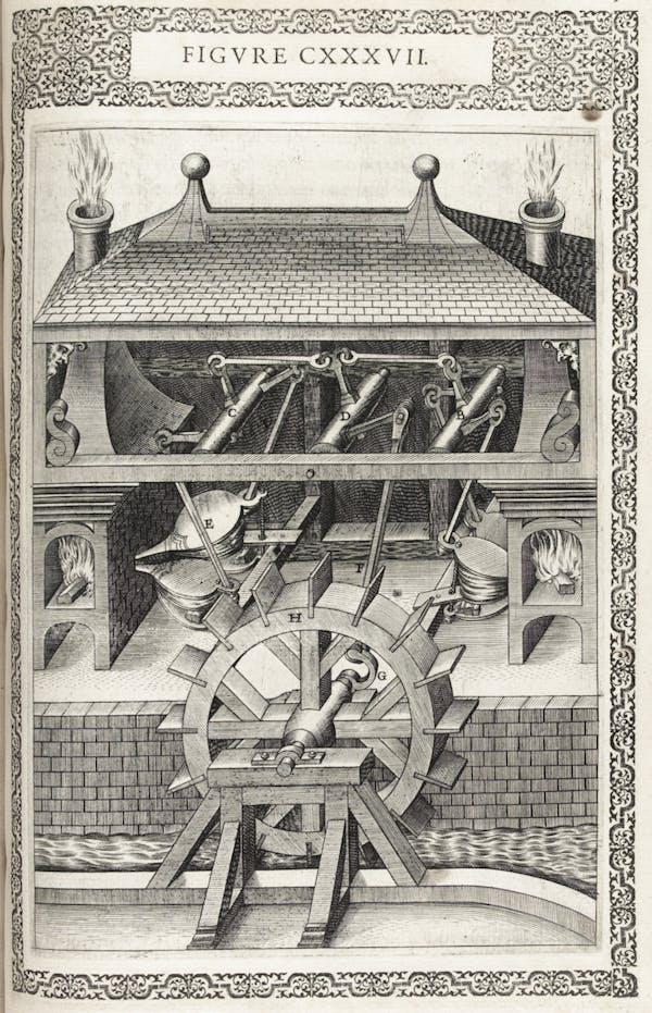 Illustration from Ramelli's *Diverse and artificial machines*