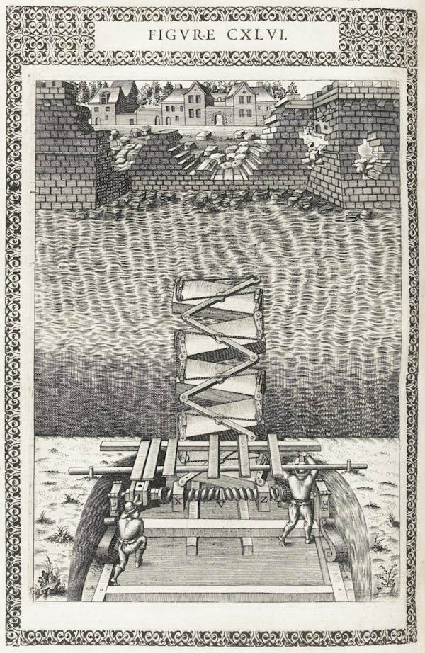 Illustration from Ramelli's *Diverse and artificial machines*