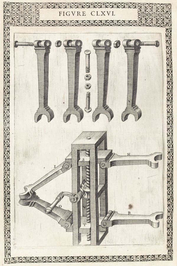 Illustration from Ramelli's *Diverse and artificial machines*