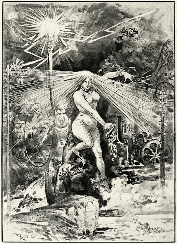 Illustration from La vie électrique