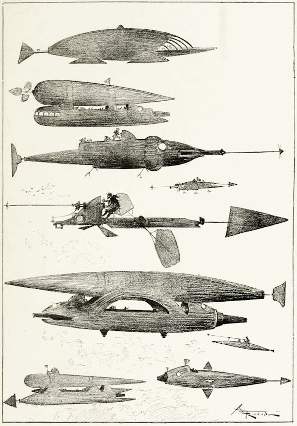 Illustration from La vie électrique