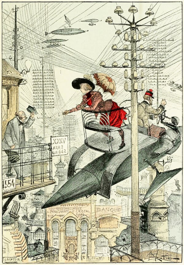 Illustration from La vie électrique