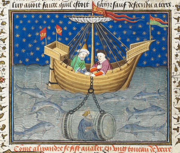 Image of Alexander in the bathysphere