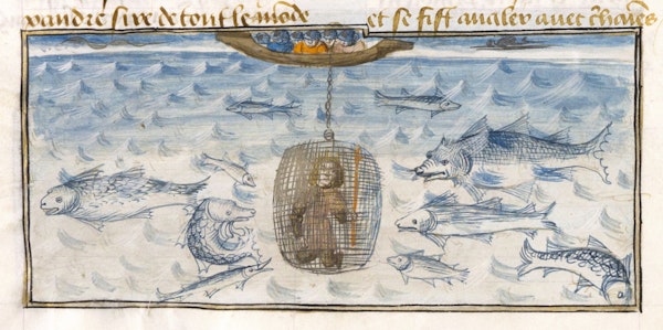 Image of Alexander in the bathysphere