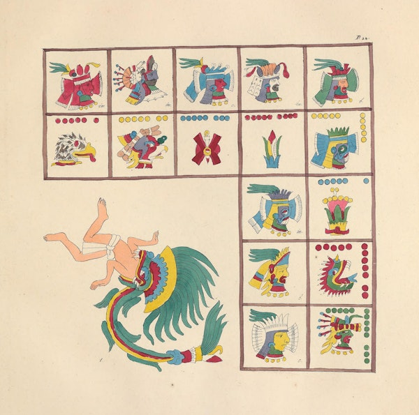 Facsimile of Mesoamerican codex