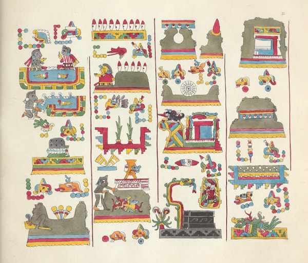 Facsimile of Mesoamerican codex