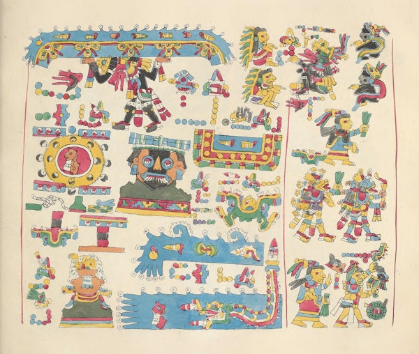 Facsimile of Mesoamerican codex