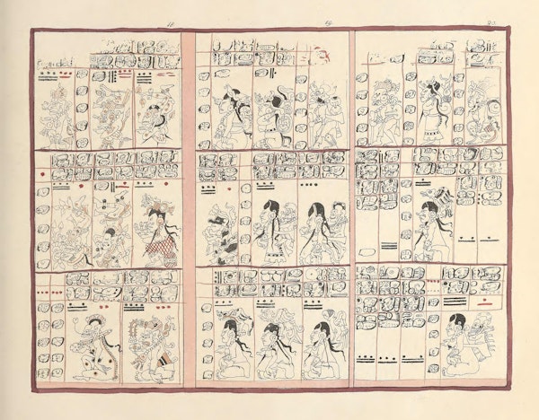 Facsimile of Mesoamerican codex