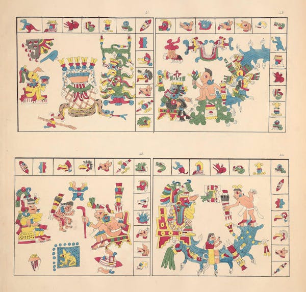 Facsimile of Mesoamerican codex