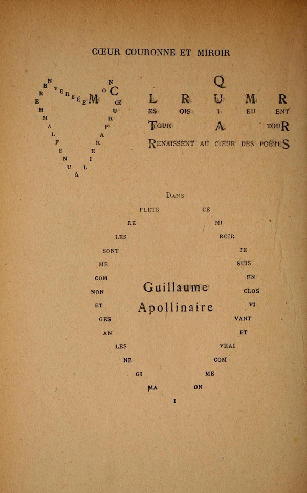 Apollinaire Calligrammes