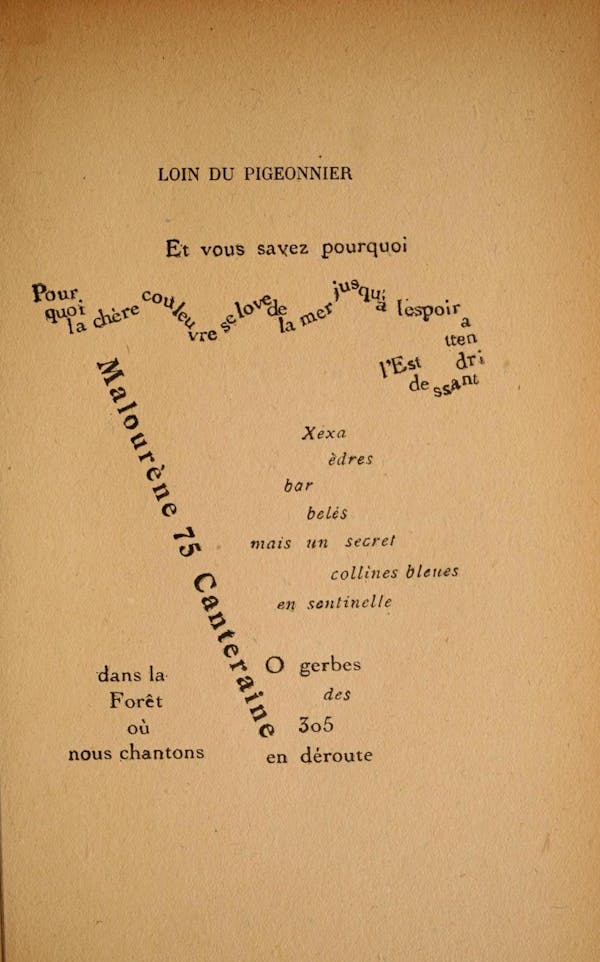 Apollinaire Calligrammes