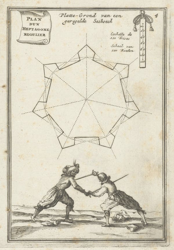 Illustration from 17th-century fortifications treatise