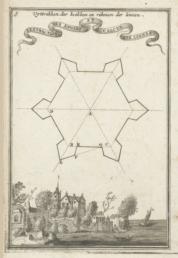 Illustration from 17th-century fortifications treatise