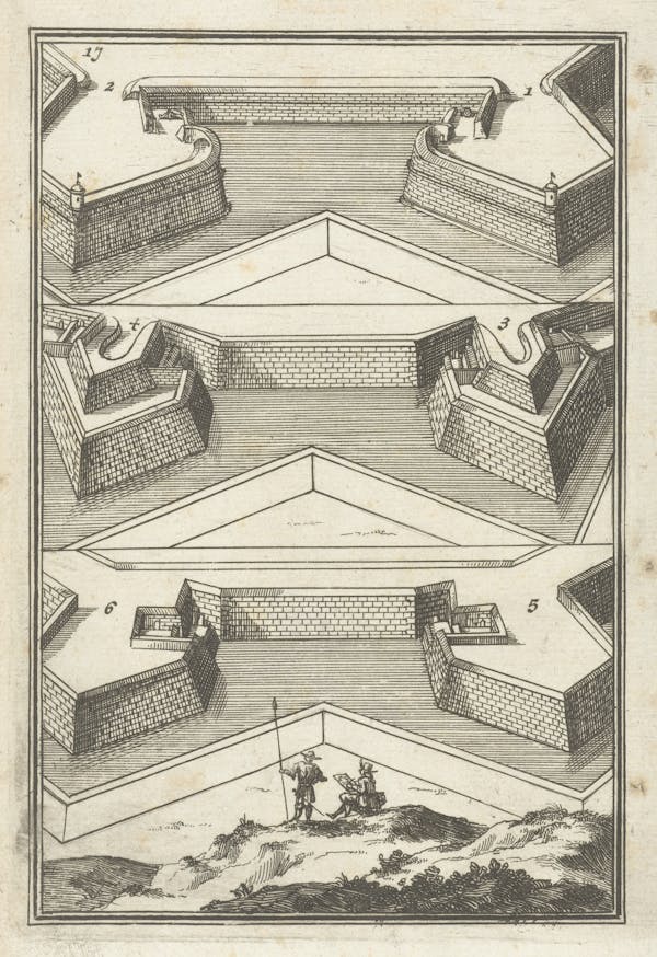 Illustration from 17th-century fortifications treatise