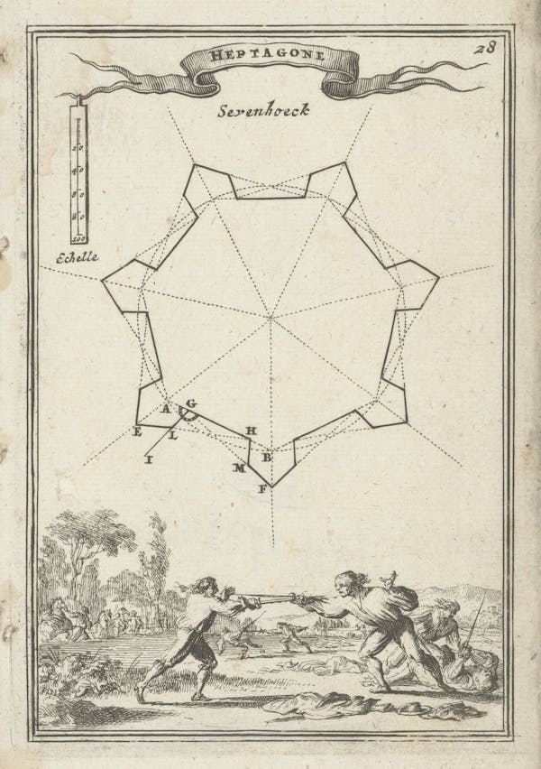 Illustration from 17th-century fortifications treatise