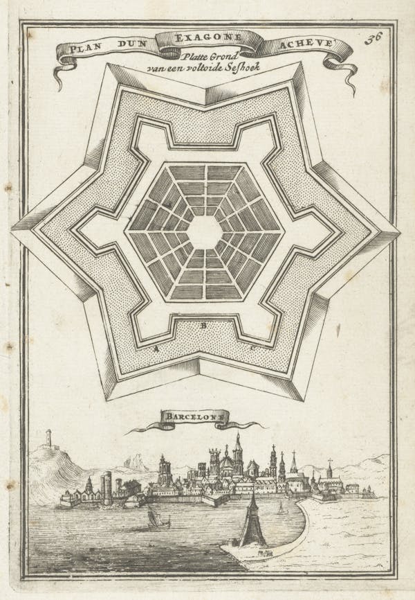 Illustration from 17th-century fortifications treatise