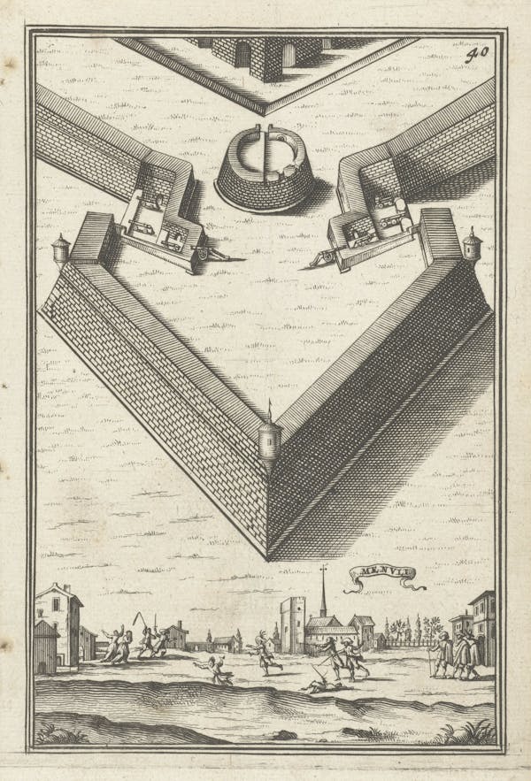 Illustration from 17th-century fortifications treatise