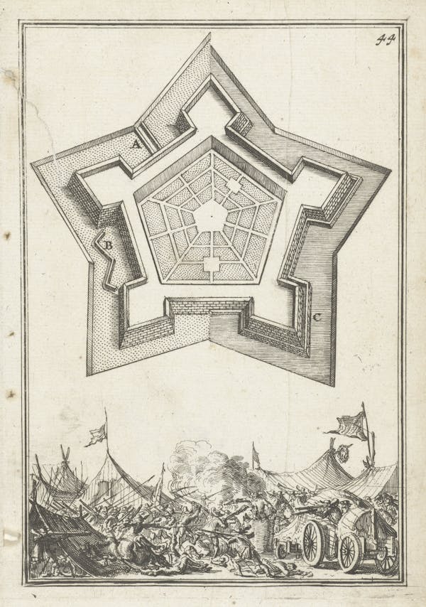 Illustration from 17th-century fortifications treatise