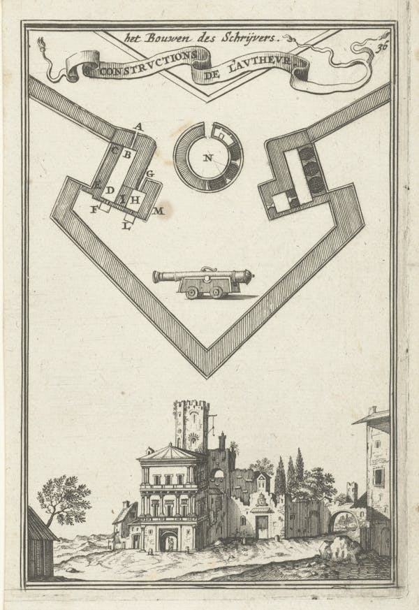 Illustration from 17th-century fortifications treatise