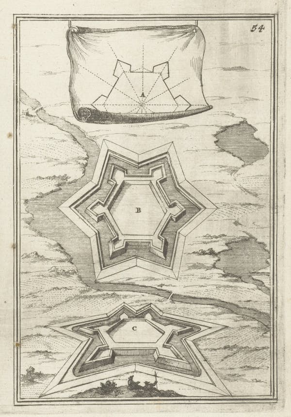 Illustration from 17th-century fortifications treatise