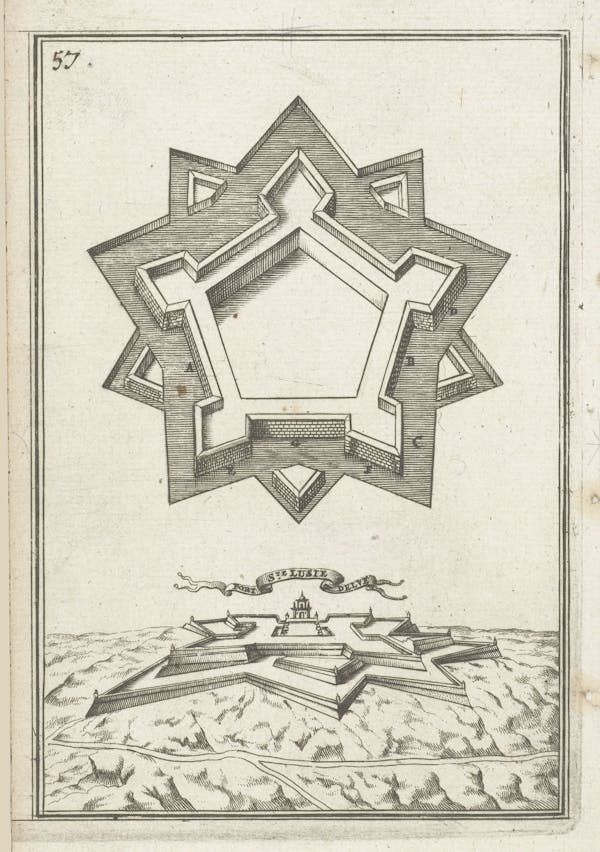 Illustration from 17th-century fortifications treatise