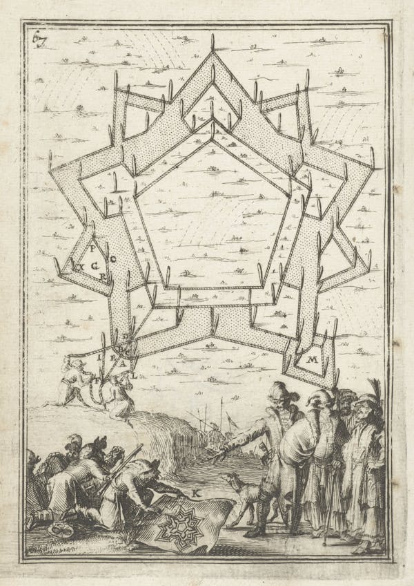 Illustration from 17th-century fortifications treatise