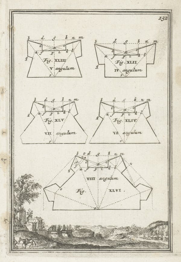 Illustration from 17th-century fortifications treatise