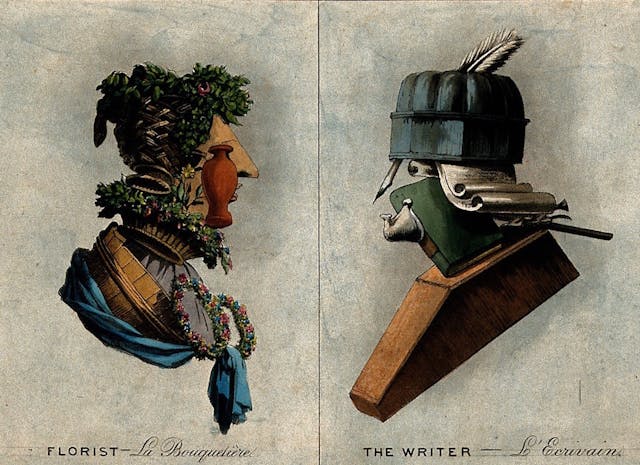 Arcimboldo-esque Composite Portraits of Trades (ca. 1800)