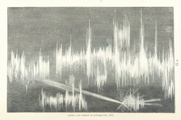 illustration of aurora borealis northern lights