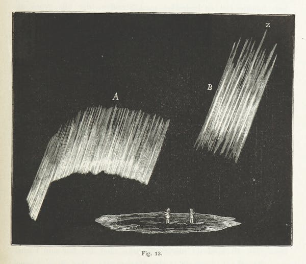 illustration of aurora borealis northern lights