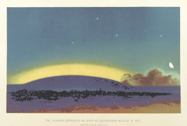 illustration of aurora borealis northern lights