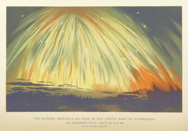 illustration of aurora borealis northern lights