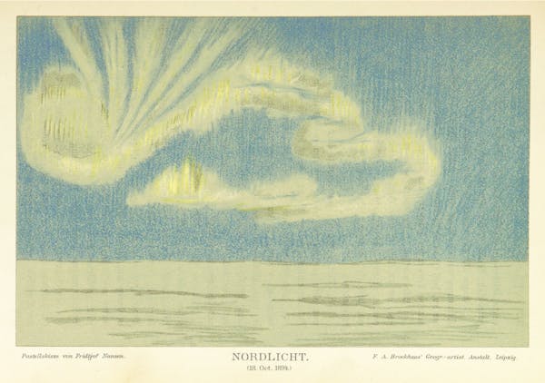 illustration of aurora borealis northern lights