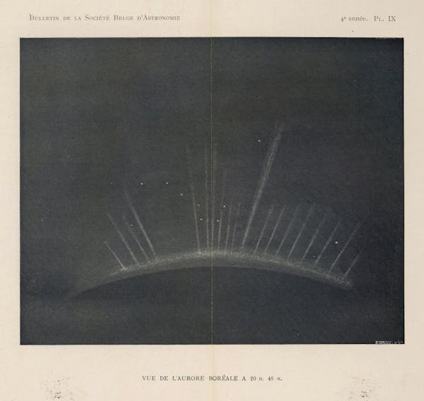 illustration of aurora borealis northern lights